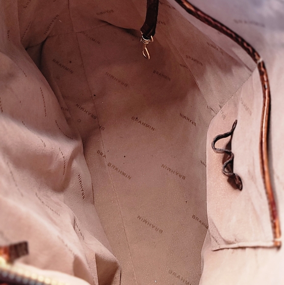 Brahmin Large Duxbury Satchel Pecan Melbourne - Picture 3 of 5